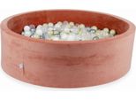Vasca Di Essiccazione 130X40Cm Velvet Soft Canyon Clay Con 700 Palline: Trasparente, Bianco, Perla, Argento, Oro Chiaro