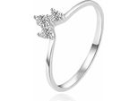 Anello In Argento Con Zirconi Chiari AGT-R22W - Circonferenza: 54 Mm.