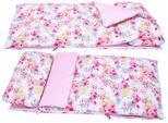 Sacco Nanna Bobo Per Bambini 155X70 Cm Grande Tutto L'anno Sacco A Pelo In Cotone Con Controllo Della Temperatura - Fiori Rosa