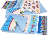 Set Di Biancheria Da Letto Per Bambini In Cotone/Minky 135X100 Cm, Isolato Bobo - Veicoli Colorati