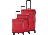 Travelite Carrello Chios 4W Trolley L / M / S Red Rosso