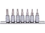 Ks Tools 1/4" Chromeplus Set Di Bussole Tx, 7 Pezzi, T10-T40"