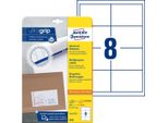 Avery Zweckform® 4782 4782 Etichette Universali Ultragrip - 97 X 67,7 Mm, Bianco, 240 Etichette, Permanente