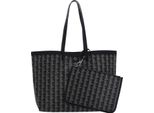Lacoste Borsa Shopper Borsa A Tracolla Zel Shopping Bag Mono Noir Beige Nero