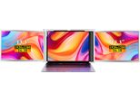 S350 13,3-Zoll tragbarer Monitor mit drei Bildschirmen, Laptop-Erweiterungsbildschirm, Auflösung 1920 x 1080, 16:9, geeignet für 13,3–16,5-Zoll-Laptop