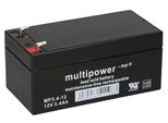 Batteria Al Piombo Multipower MP3,4-12 Pb 12V 3,4Ah Vds G110046, Faston 4,8