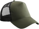 Beechfield - Cappello Trucker Snapback Per Bambini BC5098 (Taglia Unica) (Oliva/Nero)