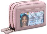 Portafoglio Da Donna Con Protezione Rfid, Mini Portafoglio Da Donna Tasca Portamonete Con Cerniera Portacarte Con Molti Slot Per Carte, Pr