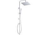 Doccia A Pioggia In Acciaio Inox Set Doccia Cromato Sistema Doccia Senza Raccordo Doccia, Soffione Doccia Set Doccia Colonna Doccia (YT-E2525CP, Cromo)