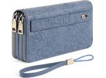 Portafoglio In Con Doppia Cerniera Porta Carte Di Credito, Frizione Di Protezione Rfid Borsa Da Donna Grande, Con Molti Slot Per Carte Di Credito Portafoglio, Borsa