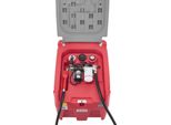 Succebuy Serbatoio Portatile Per Carburante, 220 L, Portata 45 L/Min, Serbatoio Con Pompa Di Trasferimento Da 12 V, Tubo Flessibile Da 4 M, Ugello Automatico, Ideale Per Il Trasporto Di Gasolio E Benzina, Rosso