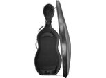 Succebuy Custodia Per Violino 4/4 Full Size, In Fibra Di Carbonio Composita, Con Fodera In Peluche, Due Spallacci, Design Antigraffio E Vestibilità Professionale Per Violino, Nero