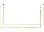 Succebuy Set Di 2 Aste Per Decorazioni Da Tavolo, Altezza Regolabile Da 330 A 1066,8 Mm E Lunghezza Regolabile Da 711,2 A 2489,2 Mm, Arco Da Tavolo Con Morsetti, Ideale Per Decorazioni Per Matrimoni, Compleanni E Natale, Colori Oro