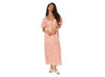 Dorothy Perkins - Vestito Midi Legato Sul Davanti Per Donna DP6045 (34 It) (Rosa)