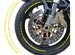 Adesivo Giallo Al Neon Del Nastro Del Cerchio Da Corsa Per Rimflanke