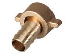 Raccordo Ottone - Rubinetto Femmina 3/4" - Portagomma 5/8"""