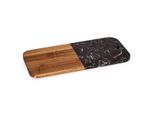 Tagliere In Marmo Di Acacia Nero Marrone (18 X 1,5 X 38 Cm)