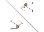Natural Goods Berlin Gard Prenzlberg, Supporto Per Appendiabiti, Montaggio A Parete, Appendiabiti A Parete, Industriale, 12 Cm, Asta Rotonda In Rovere 100 Cm, 2 Pezzi