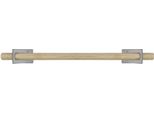 Natural Goods Berlin Gard Knic Grigio, Appendiabiti, Appendiabiti, Asta Rotonda In Rovere 50 Cm, 2 Pezzi