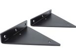 Natural Goods Berlin Supporto Per Mensola Steglitz, Supporto Per Mensola, Supporto Per Mensola, Mensola A Muro, Supporto A Muro, 140 Mm, Nero, 2 Pezzi