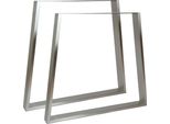 Natural Goods Berlin, Guide Per Mobili Trapez 80 Cm, Guide Per Tavoli, Gambe Per Tavoli, Strutture Per Tavoli, Tavoli Da Pranzo, Panche, Tavolini, 60 Cm X 72 Cm, Acciaio Inox, 2 Pezzi