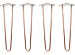 Natural Goods Berlin Gambe Hairpin, Gambe Per Capelli, Gambe Per Mobili, Gambe Per Tavoli, Oro Rosa Antico, 45 Cm, 2 Montanti, 4 Pezzi