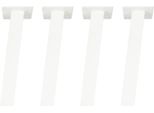 Natural Goods Berlin Standard Gambe Angolate (96°), Gambe Per Tavolo, Struttura Per Tavolo, Tavolo Da Pranzo, Scrivania, Panca, Tavolino, Bianco, 42Cm