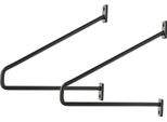 Natural Goods Berlin Supporto Per Mensola Prenzlberg, Supporto Per Mensola, Supporto Per Mensola, Mensola A Muro, Supporto A Muro, Nero, Per Mensola Da 200 Mm, 2 Pezzi