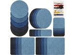 Inf Toppe Termoadesive Per Riparazione Jeans 30 Pz Blu Denim