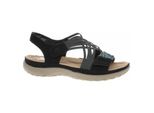 Sandali Donna Rieker 64889-00 Schwarz 38