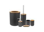 Teesa TSA0400-B Set Di Accessori Da Bagno 6 Pezzi, Nero