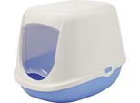 Vadigran Lettiera Per Gatti "Duchesse"" 44,5 X 35,5 X 32 Cm Blu Dolce / Bianco"