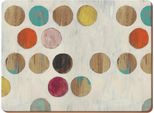 Creative Tops Set Di 4 Tovagliette In Sughero, Design Retrò A Pois, Formato Grande, Legno, Multicolore, 0,5 X 29 X 40 Cm, 4