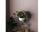Evila Originals, Payanda - Bianco, Vaso Decorativo, Bianco, 100 % Metallo, 40 X 17 X 40 Cm