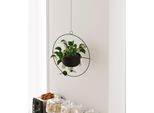 Evila Originals, Payanda - Nero, Vaso Decorativo, Nero, 100 % Metallo, 40 X 17 X 40 Cm