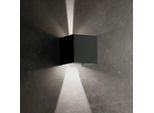 Lampada A Led Da Parete Cubetto IP54 6,5W Con Alette Regolabili Corten
