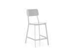 Woody - Sgabello In Legno Bianco - Set Da 2 Pz