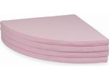 Tappeto Da Gioco 160 Cm Per Bambini, Rotondo, Pieghevole, Rosa Cipria