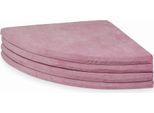 Tappeto Da Gioco 160 Cm Per Bambini, Rotondo, Pieghevole, Velvet Soft, Rosa