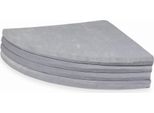 Tappeto Da Gioco 160 Cm Per Bambini, Rotondo, Pieghevole, Velvet Soft, Grigio Chiaro
