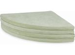 Tappeto Da Gioco 160 Cm Per Bambini, Rotondo, Pieghevole, Velvet Soft, Menta Chiaro