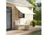 Maison Exclusive - Tenda Da Sole Retrattile Crema 250X150 Cm Tessuto E Acciaio