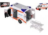 Auto Ambulanza In Plastica 26Cm Con Volano Con Luce Con Suono
