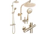 Set Doccia Da Incasso Rea Bliss Brush Gold