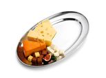 Vilde | Piatto Da Portata - Ovale - Argento - 29 X 18 Cm - Acciaio Inox - Utensili Da Cucina
