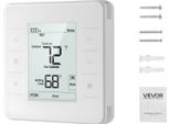Termostato Vevor Programmabile Per 7 Giorni, Termostato Ambiente Per Pompa Di Calore, Climatizzazione, Riscaldamento A Pavimento, Schermo Led Con Retroilluminazione, Ampio Intervallo Di Temperatura Da 5 A 37 °C, Bianco