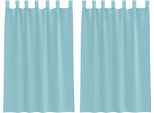 Vidaxl Tende In Voile Con Passanti 2 Pz. Turchese 140X175 Cm