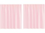 Vidaxl Tende In Voile Con Passanti 2 Pz. Rosa Chiaro 140X140 Cm