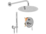 Set Doccia Da Incasso Rea Lungo Chrome + Box