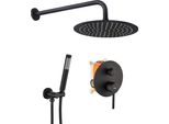 Set Doccia Da Incasso Rea Lungo Black + Box